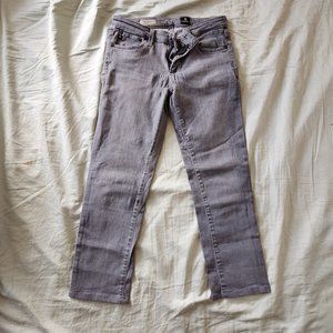 AG Adriano Goldschmied Gray "the Stevie" Slim Jeans Size 28R
